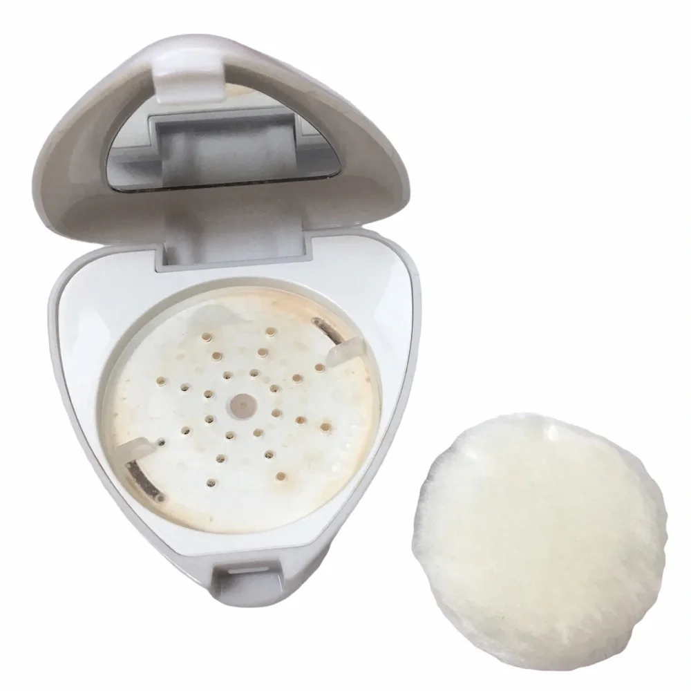 mark. Powder-Matic Go Anywhere Loose Powder Compact Mirror Puff Shade Medium